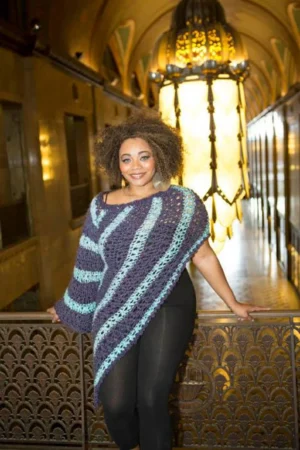 One Sleeve Poncho Crochet Pattern